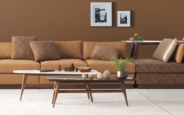 Măsuță lemn masiv de cafea Capella, 115 × 43 × 36 cm