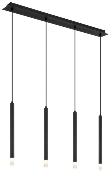 Lustră pe cablu Globo 15629-4 BLAKE 4xG9/4W/230V
