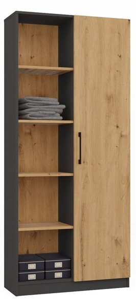 Raft Recados 1 (antracit + stejar artisan). Promo -12%. 1132653