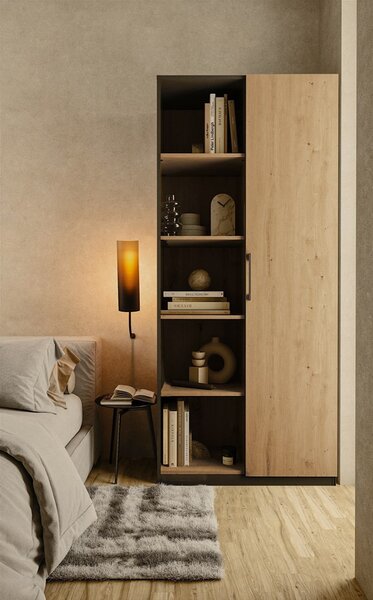 Raft Recados 1 (antracit + stejar artisan). Promo -12%. 1132653