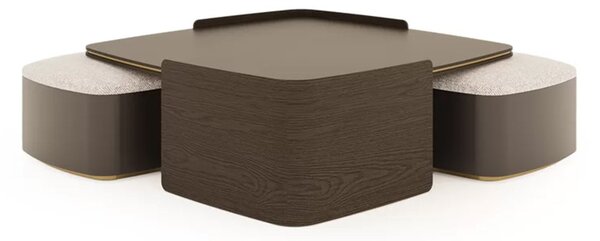 Măsuță lemn masiv de cafea Sophia 148 × 58 cm