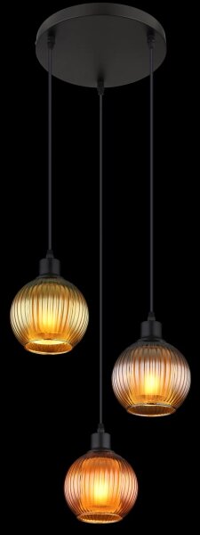Lustră pe cablu Globo 15638-3 ZUMBA 3xE27/25W/230V