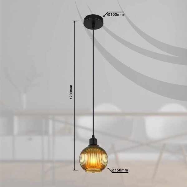 Lustră pe cablu Globo 15638G ZUMBA 1xE27/25W/230V