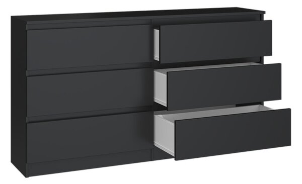 Comodă Musecalo 6 140 (negru). Promo -14%. 1132821