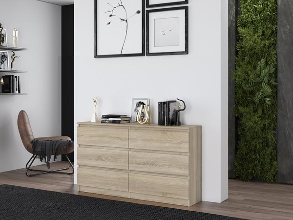 Comodă Musecalo 6 140 (stejar sonoma). Promo -20%. 1132822