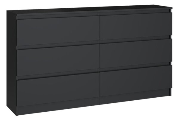 Comodă Musecalo 6 140 (negru). Promo -14%. 1132821