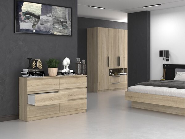 Comodă Musecalo 6 140 (stejar sonoma). Promo -20%. 1132822
