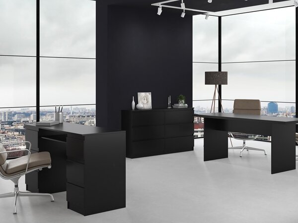 Comodă Musecalo 6 140 (negru). Promo -14%. 1132821
