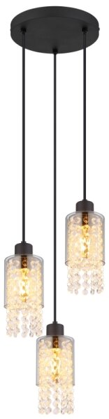 Lustră pe cablu Globo 15799-3H BACKEY 3xE27/40W/230V