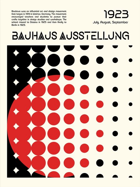 Ilustrare Bauhaus Ausstellung, Retrodrome, (30 x 40 cm)