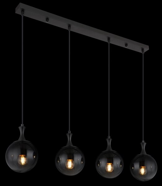 Lustră pe cablu Globo 15885-4H DALTON 4xE27/10W/230V