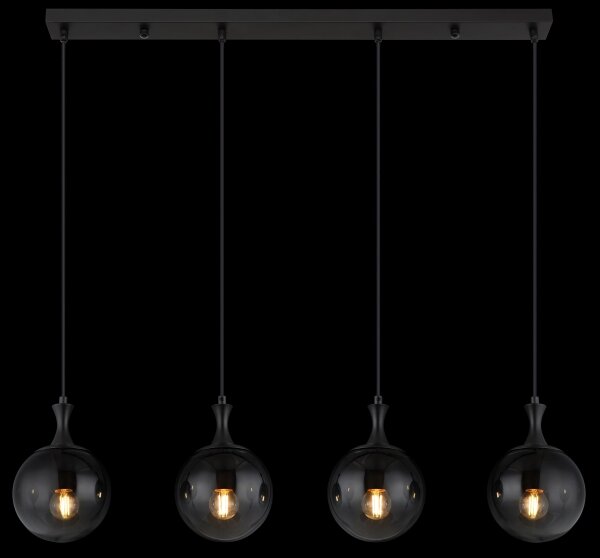 Lustră pe cablu Globo 15885-4H DALTON 4xE27/10W/230V