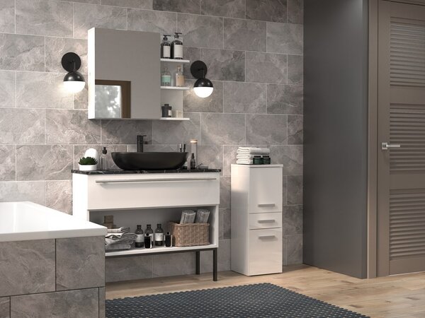 Dulap de baie Neltossa 16 (alb lucios). Promo -13%. 1133026