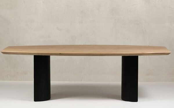Masă lemn masiv de dining Wyda, 240 × 110 × 75 cm