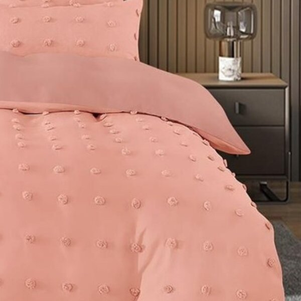 Lenjerie cu Broderie si Insertii Dotty Roz 6 Piese (Finet)