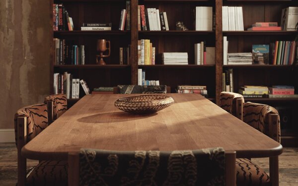 Masă lemn masiv dining, 220 × 100 × 74 cm