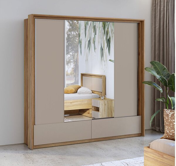 Dulap lemn masiv Eleganza, 209 × 219 × 63 cm