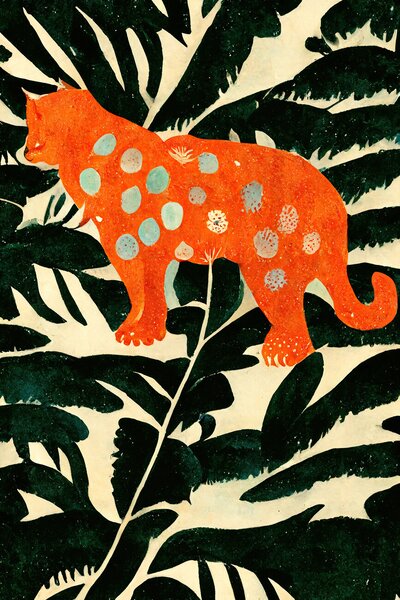 Ilustrație Tiger In The Jungle, Treechild, (26.7 x 40 cm)