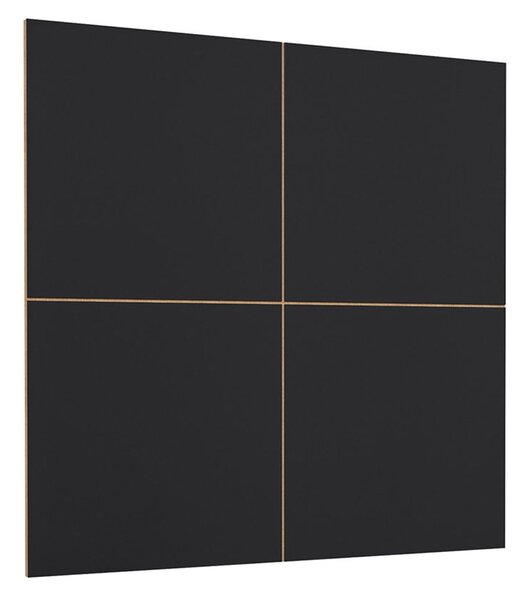 Panou lemn masiv decorativ TV Livento, 146 × 146 × 2 cm