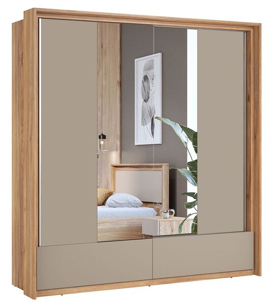 Dulap lemn masiv Eleganza, 209 × 219 × 63 cm