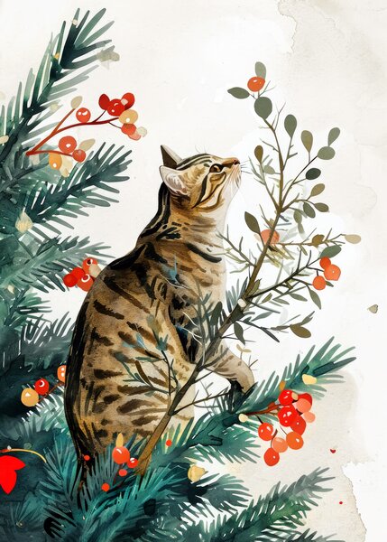 Ilustrație Cats life 11, Justyna Jaszke, (30 x 40 cm)