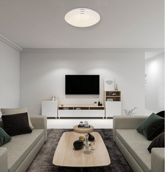 Plafonieră LED dimabilă Globo 48419-18 ALEY LED/18W/230V + telecomandă