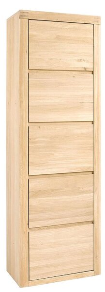Dulap lemn masiv Alesto cu 1 Ușă Stejar, 65 × 37 × 197 cm
