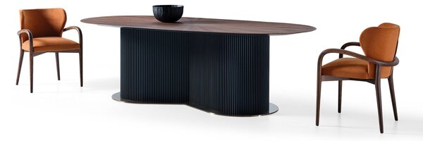 Masă lemn masiv Papillon, 242 × 115 × 76 cm