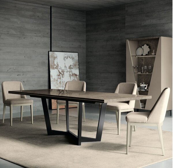 Masă lemn masiv extensibilă Fidia, 200 × 101,5 × 76 cm