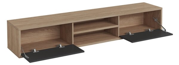 Comodă TV Austin 326Stejar, Antracit, 18x3x4cm