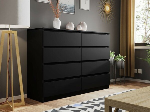 Comodă Comfivo Structor III, Negru, PAL laminat, 100x138x40cm, 61 kg