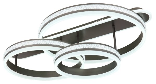 Plafonieră LED dimabilă Globo 67314-75 GROUNI LED/75W/230V + telecomandă