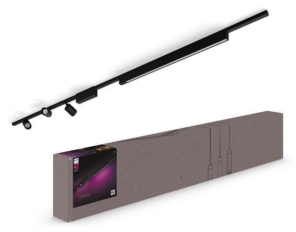 Philips SADA 4xLED RGB Hue, stmívatelné svítidlo do lištového systému, 44,6W, 23