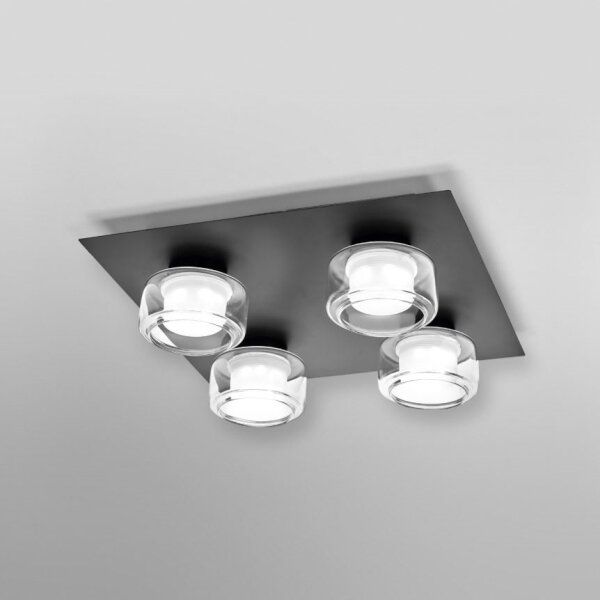 Plafonieră LED pentru baie Ledvance ORBIS FLAME 4xLED/5,5W/230V IP44 negru