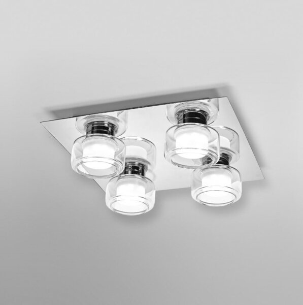 Plafonieră LED pentru baie Ledvance ORBIS FLAME 4xLED/5,5W/230V IP44 crom