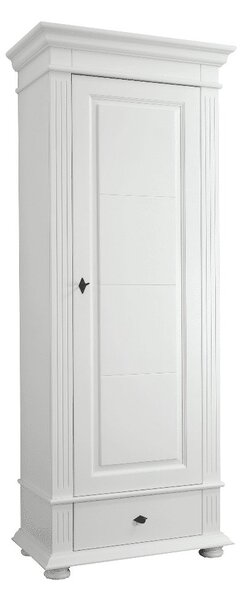 Dulap lemn masiv alb fara Oglindă Ariana, 80 × 46 × 200 cm