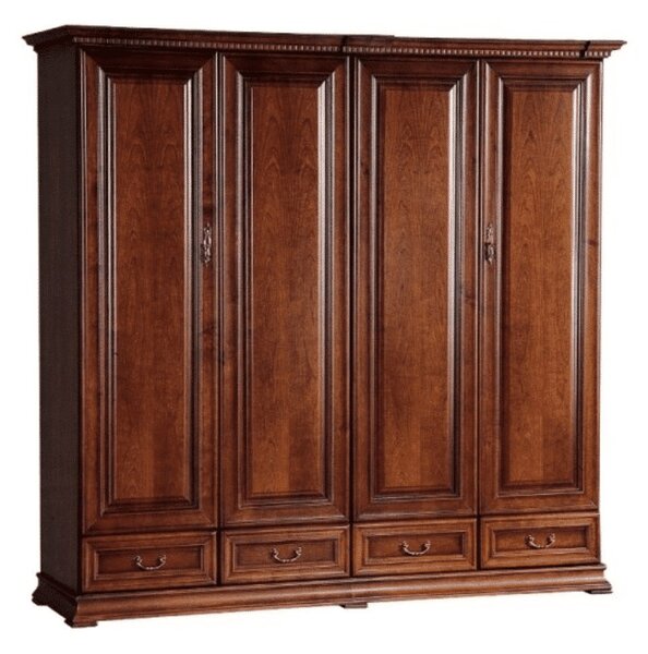 Dulap lemn masiv nuc Ravino II, 212,6 × 60,5 × 207,9 cm