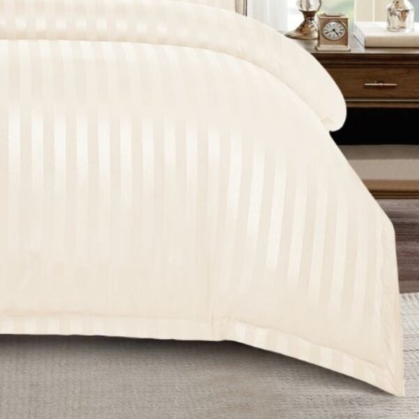 Lenjerie cu elastic 180x200cm, Damasc, Atlas V5 Crem (Finet)
