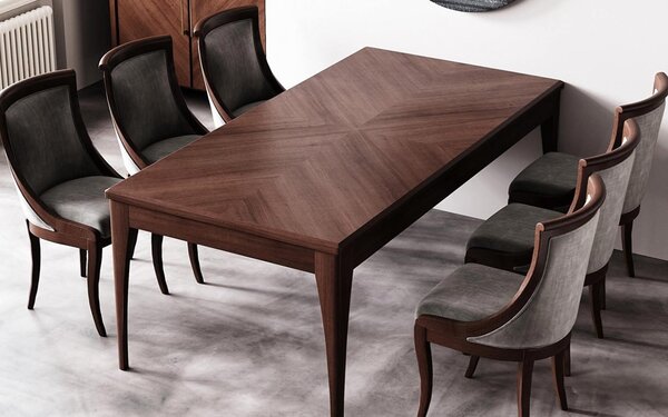 Masă lemn masiv de Dining Selvawood, 200 × 95 × 78 cm