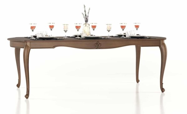 Masă lemn masiv Dining Celisea Pliabilă 240/, 245 × 110 × 79 cm