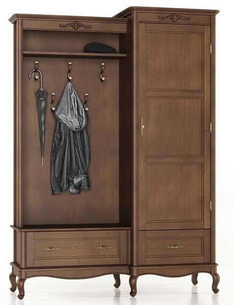 Set lemn masiv pentru Hol Seraphia, 150 × 52 × 207 cm