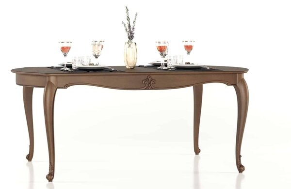 Masă lemn masiv Dining Celisea Pliabilă 190/, 195 × 110 × 79 cm
