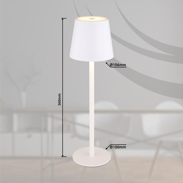Lampă LED tactilă dimabilă de exterior Globo 58438W VANNIE LED/3W/3,7V IP44