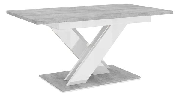 Masă lemn masiv alb Dining extensibilă Royal Stage 140/180x80 cm