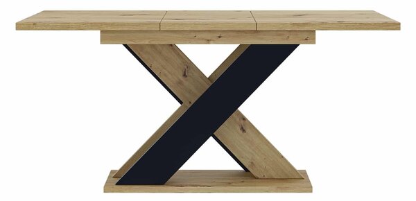 Masă lemn masiv Dining extensibilă Arbor Essence 120/160x90 cm Negru