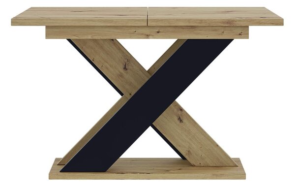 Masă lemn masiv Dining extensibilă Arbor Essence 120/160x90 cm Negru