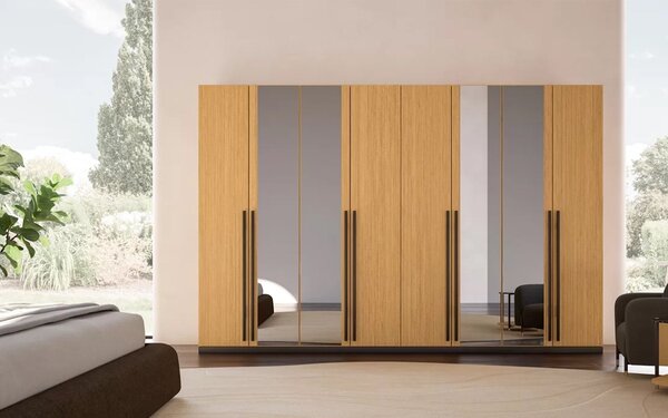 Dulap lemn masiv Marquesa 6 usi, 270 × 238 × 62 cm