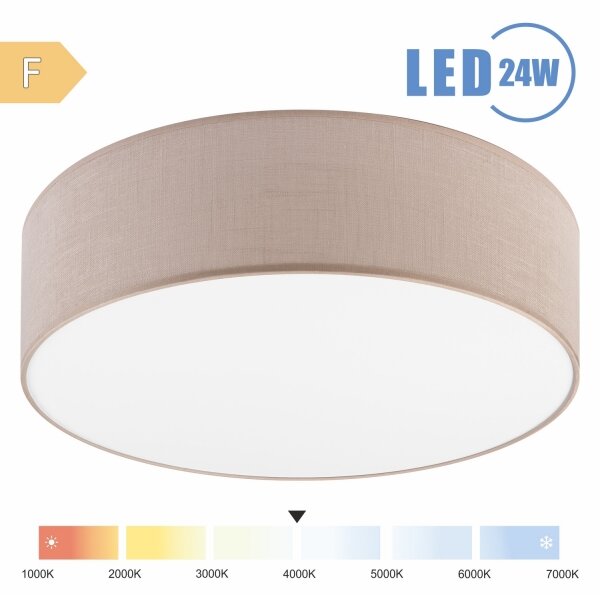 Plafonieră LED Brilagi SIRIJA LED/24W/230V d. 45 cm bej