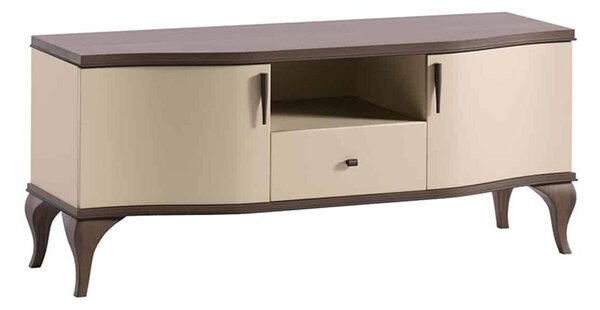 Set lemn masiv nuc Living Leona 3 Piese Crem-