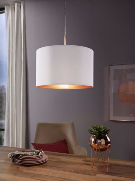 Lustră pe cablu Eglo 78695 PASTERI 1xE27/60W/230V alb